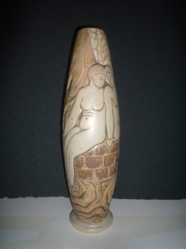 246.J Vase Les Cygnes - modèle Legrand H: 42cm - Valeur : 5000