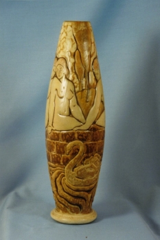 246.J Vase Les Cygnes - modèle Legrand<br/>H: 42cm - Valeur : 5000